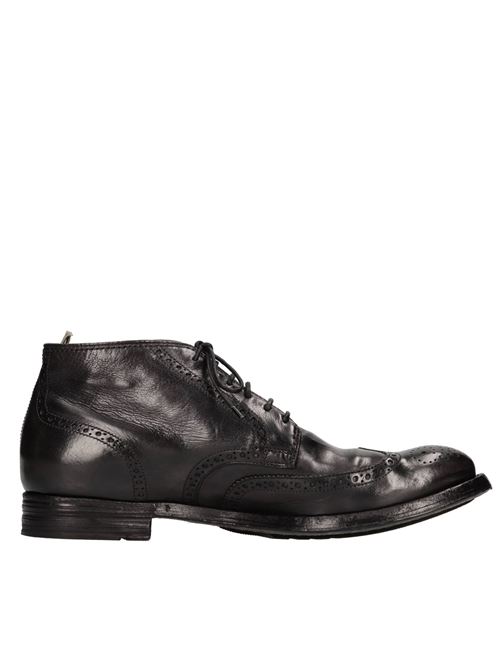 Leather ankle boots OFFICINE CREATIVE | ANATOMIA/49 BUFALO V.GRIGIO